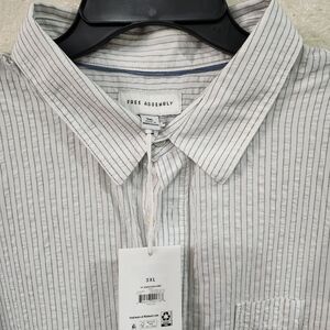 Free Assembly Men’s Button Down dress shirt 3xl New